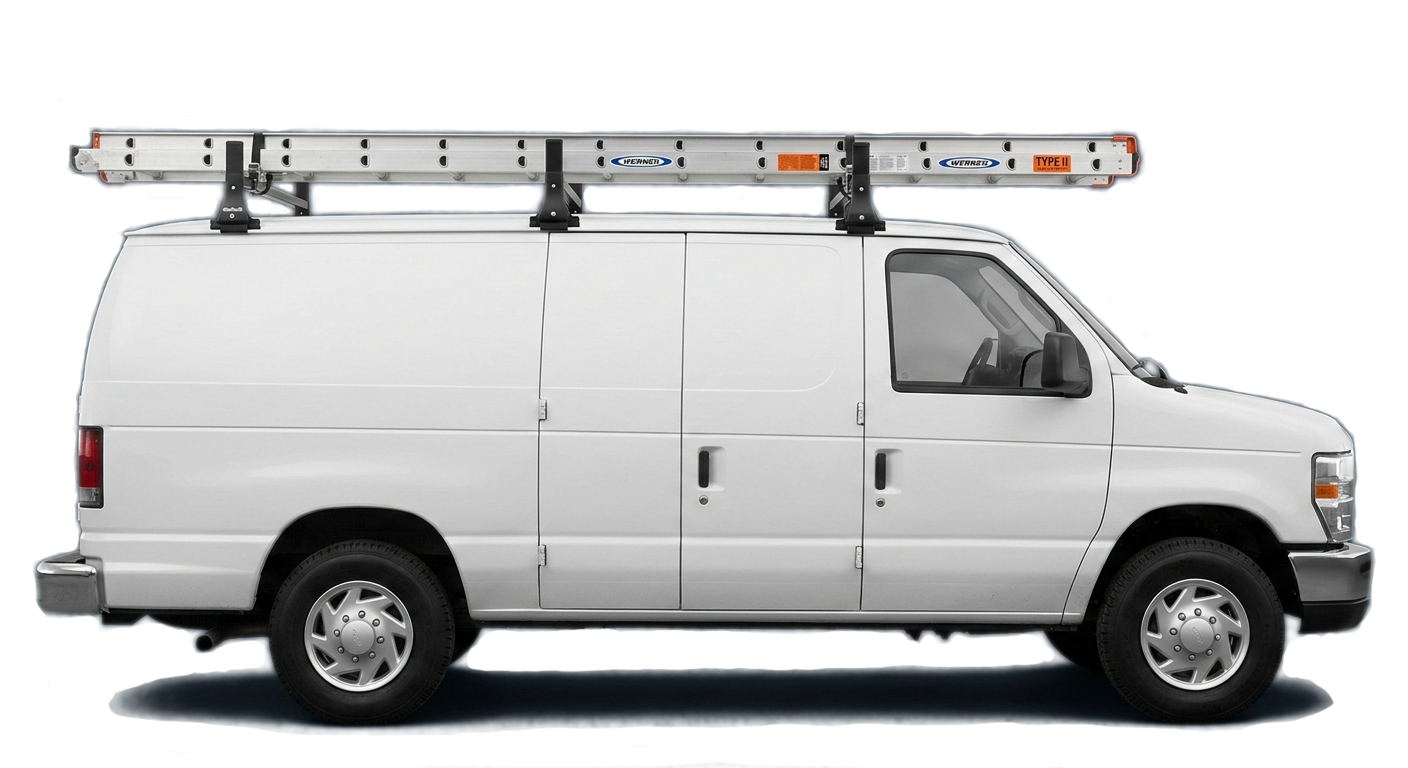 Shoemaker Painting professional work van with ladder rack in Normal, IL